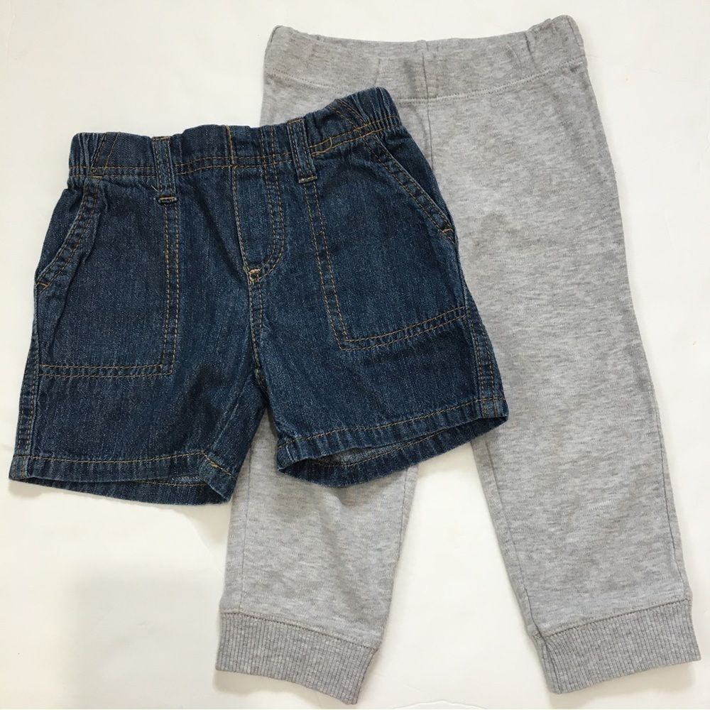 Carter's / Circo Baby boy's cotton pull on bundle 2-pcs jogger & short